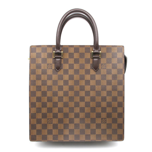 LOUIS VUITTON ルイ・ヴィトン ハンドバッグ ヴェニスPM エベヌ トートバッグ PVC レザー レディース ダミエ N51145 美品