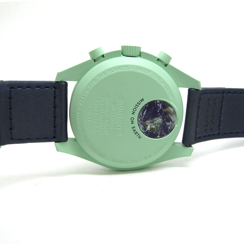 Swatch スウォッチ 腕時計 swatch×omega バイオセラミック ムーンウォッチ MISSION ON EARTH SO33G100 美品