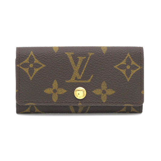 LOUIS VUITTON ルイ・ヴィトン ミュルティクレ4 モノグラム M62631 4連 キーケース PVC レザー USA製 レディース メンズ 美品