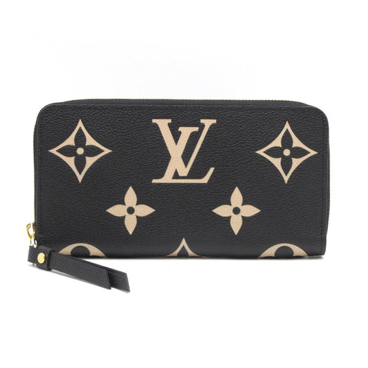 LOUIS VUITTON ルイ・ヴィトン ジッピー ウォレット モノグラム アンプラント M80481 ラウンドファスナー 長財布 ブラック ベージュ レザー レディース メンズ 未使用品