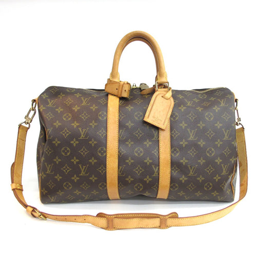 LOUIS VUITTON ルイ・ヴィトン キーポル バンドリエール 45 モノグラム M41418 ストラップ付き ボストンバッグ 旅行かばん PVC レザー