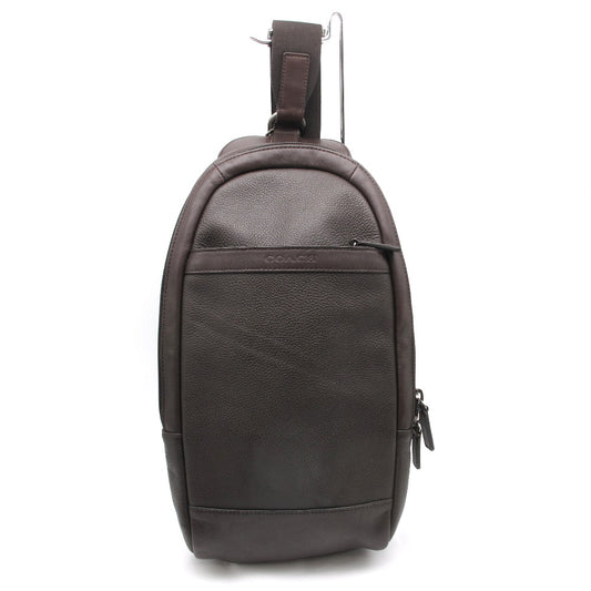 COACH コーチ カムデン ボディバッグ ショルダーバッグ スリングパック クロスボディ レザー ブラウン メンズ F71344