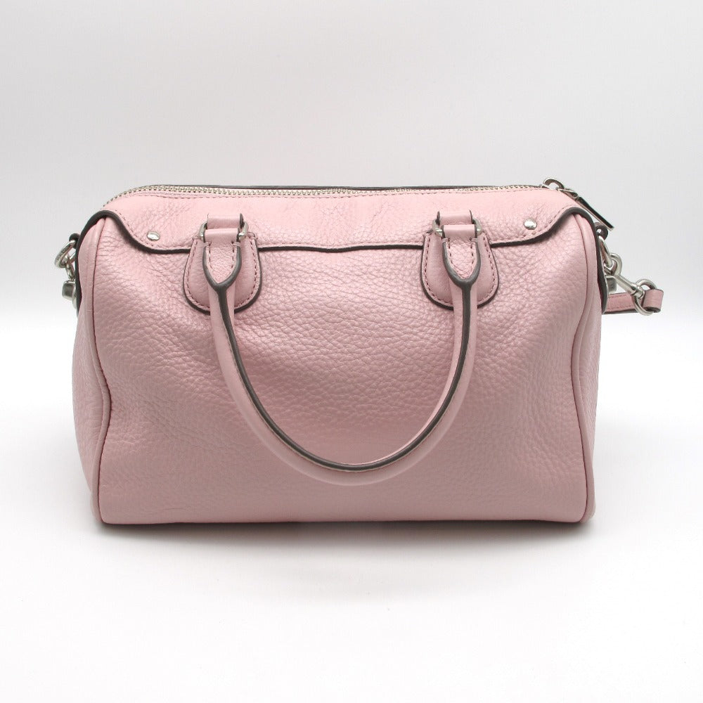 COACH コーチ 2WAY ミニボストン ハンドバッグ ショルダーバッグ レザー ピンク レディース F36677 | Celebourg  セレブール公式サイト