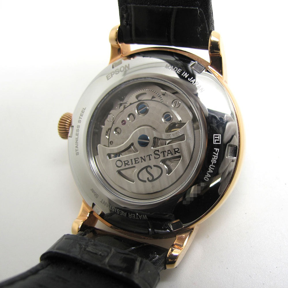 ORIENT (オリエント) 腕時計 セミスケルトン クラシック RK-HH0003S F7R6-UAA0 自動巻き 美品