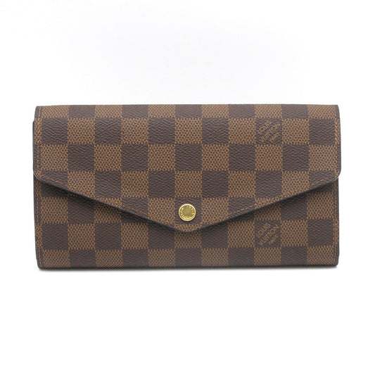LOUIS VUITTON ルイ・ヴィトン ポルトフォイユ サラ ダミエ エベヌ ブラウン N63209 長財布 ロングウォレット PVC レザー 未使用品