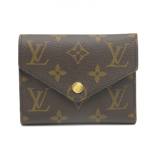LOUIS VUITTON ルイ・ヴィトン ポルトフォイユ ヴィクトリーヌ モノグラム ローズバレリーヌ M62360 三つ折り財布 ウォレット PVC レザー ブラウン ピンク 未使用品