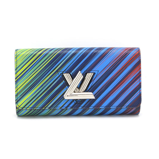 LOUIS VUITTON ルイ・ヴィトン ポルトフォイユ ツイスト パテントエピ レインボー M62263 トロピカルクルーズコレクション ターンロック 長財布 ウォレット 箱付き