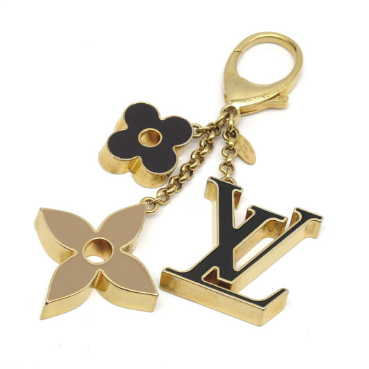 LOUIS VUITTON ルイ・ヴィトン バッグチャーム フルール ドゥ モノグラム M67119 キーホルダー ロゴ フラワー メタル ゴールド 箱付き