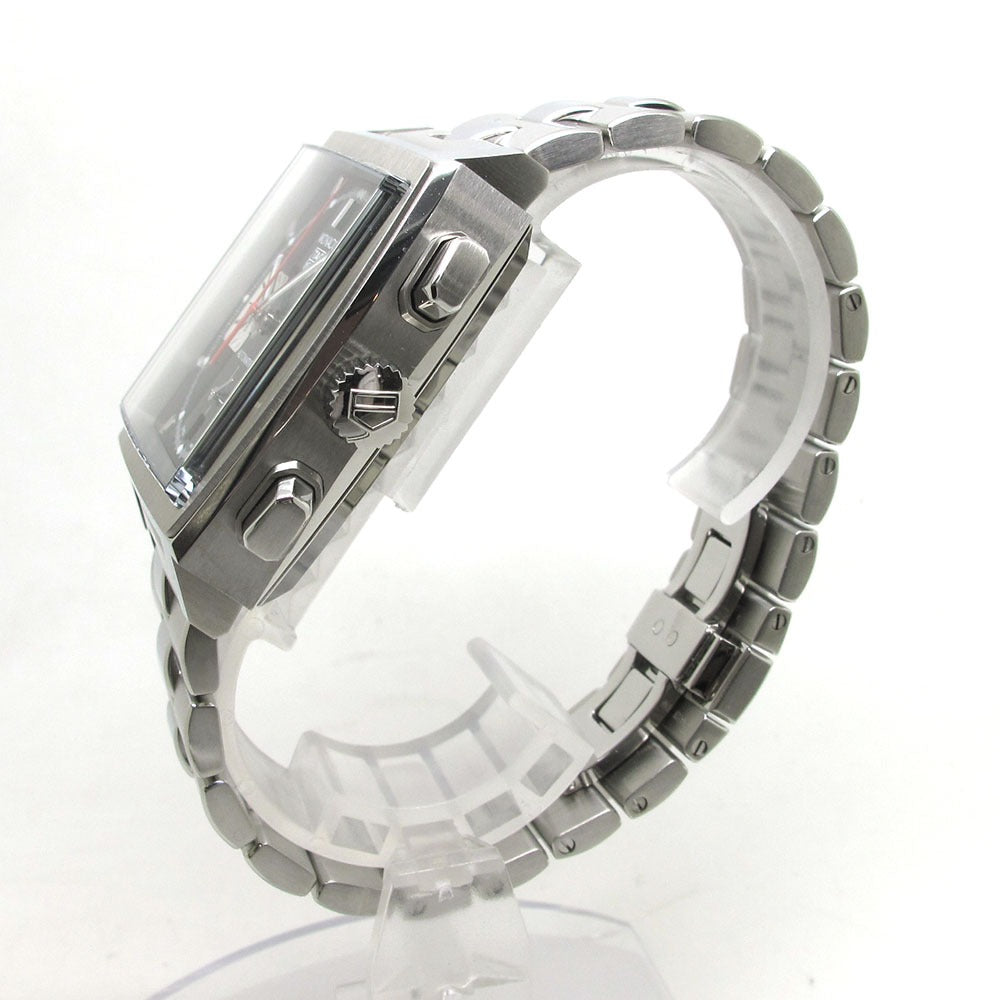TAG HEUER タグホイヤー 腕時計 モナコ キャリバー ホイヤー02 クロノグラフ CBL2113.BA0644 ブラック 自動巻き MONACO 美品