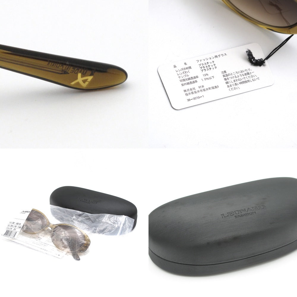 LEONARD レオナール サングラス 54/16 140 UVプロテクション 紫外線カット アイウェア 眼鏡 ケース付き 36-0010 未使用品