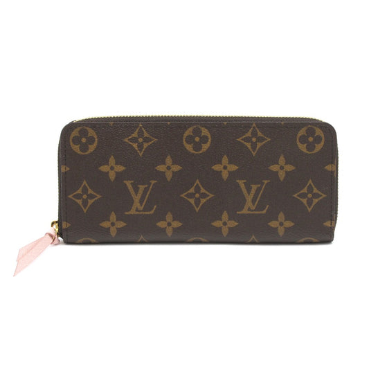 LOUIS VUITTON ルイ・ヴィトン ポルトフォイユ クレマンス モノグラム ローズバレリーヌ M61298 ラウンドファスナー長財布 ジッピー ウォレット PVC レザー レディース 未使用品