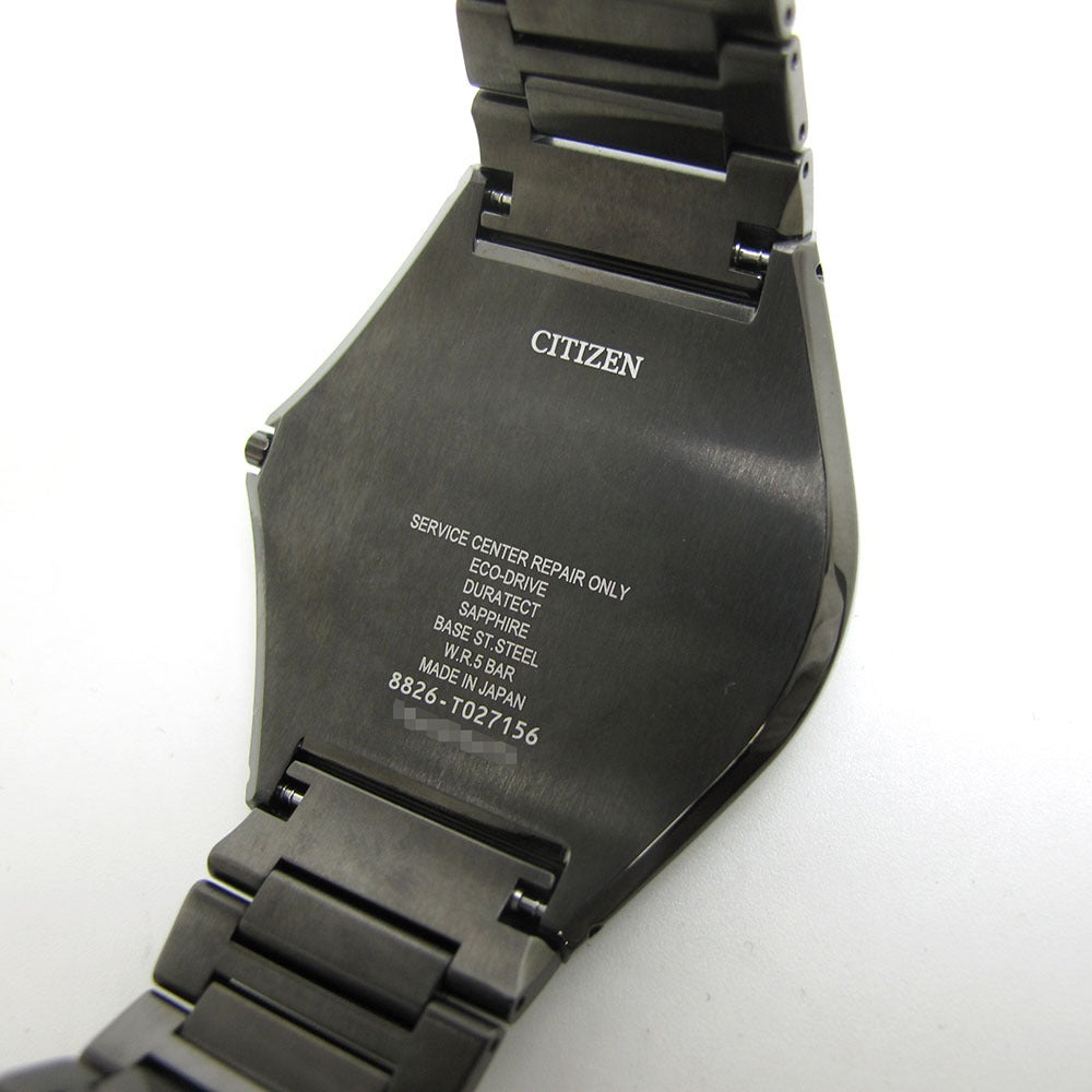 CITIZEN シチズン 腕時計 エコドライブ ワン AR5064-57E T027156 黒文字盤 ソーラー 美品