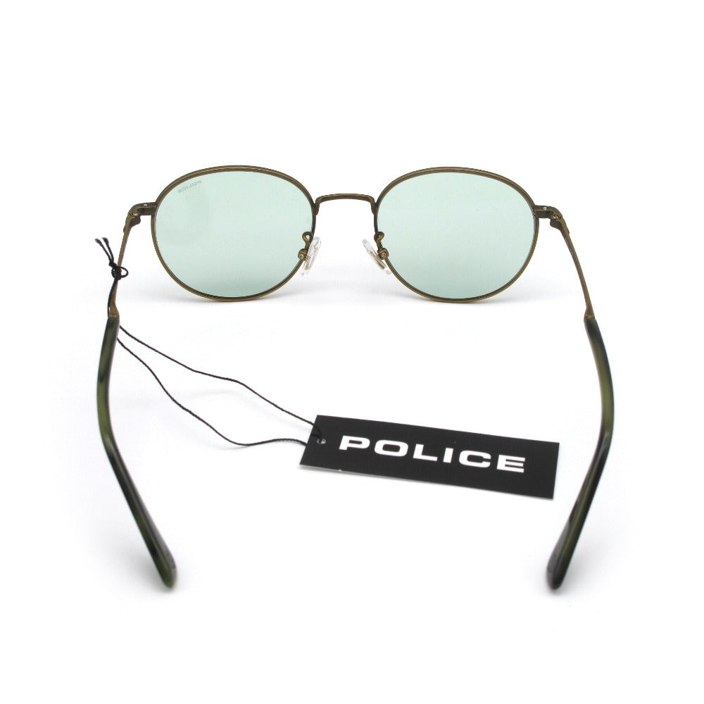 POLICE ポリス サングラス SPLD94J EXITモデル 51 19 145 UVカット アンティークゴールド グリーン メタル アイウェア 眼鏡 ケース付き 未使用品