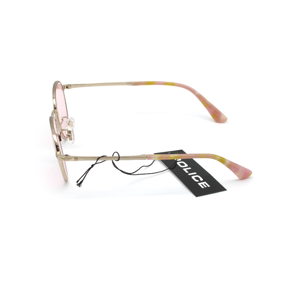POLICE ポリス サングラス SPLD94J EXITモデル 51 19 145 UVカット メタル ゴールド ピンク アイウェア 眼鏡 ケース付き 未使用品