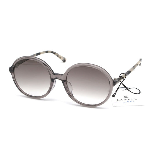 LANVIN en Bleu ランバンオンブルー サングラス SLB008J UVカット アジアンフィット ラウンドシェイプ グレー 54 19 140 ケース付き レディース アイウェア 眼鏡 未使用品