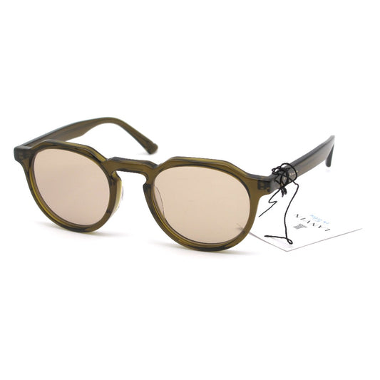 LANVIN en Bleu ランバンオンブルー サングラス SLB007J UVカット アジアンフィット オリーブ ブラウン 48 21 140 レディース アイウェア 眼鏡 ケース付き 未使用品