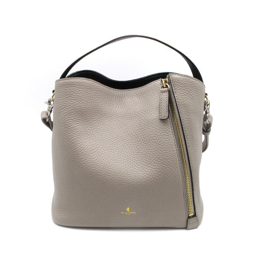 PELLE BORSA ペレボルサ Reinette レネット 2WAY ハンドバッグ ショルダーバッグ クロスボディ 斜め掛け 4741 グレージュ レザー レディース