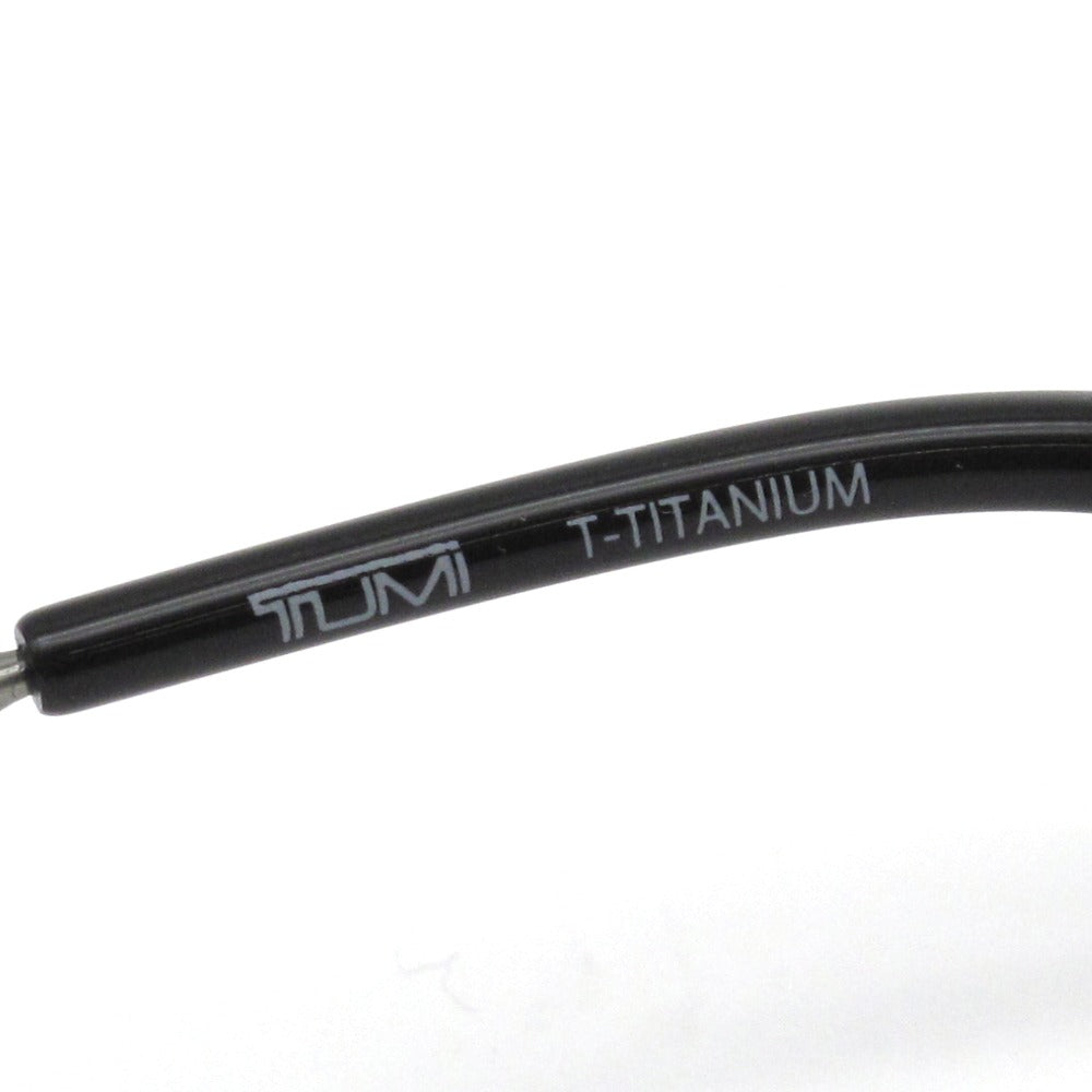 TUMI トゥミ メガネフレーム VTU056J-0700 ブラック チタン プラスチック フルリム ウェリントン 49 21 145 日本製 クロス・ケース付き 眼鏡 サングラス アイウェア 未使用品