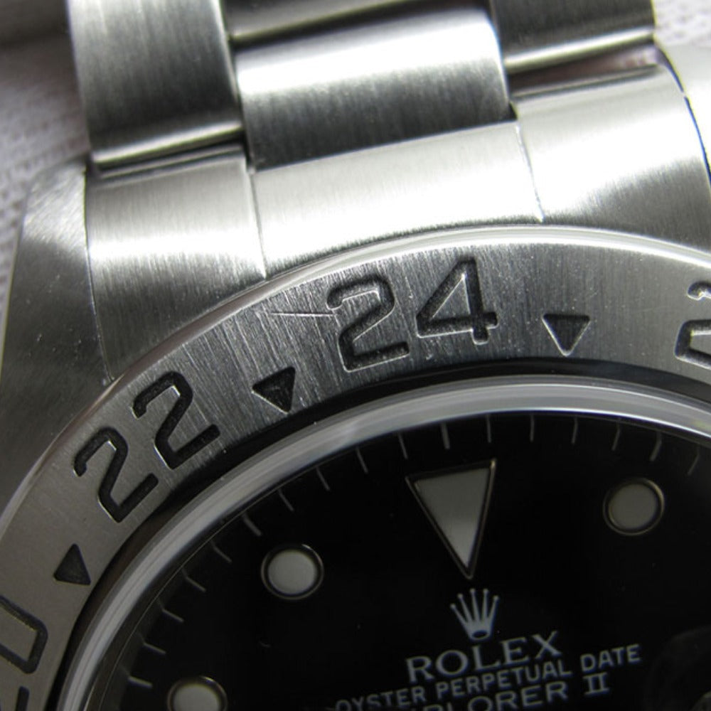 ROLEX ロレックス 腕時計 エクスプローラー2 Ref.16570 S番 黒文字盤 自動巻き EXPLORER
