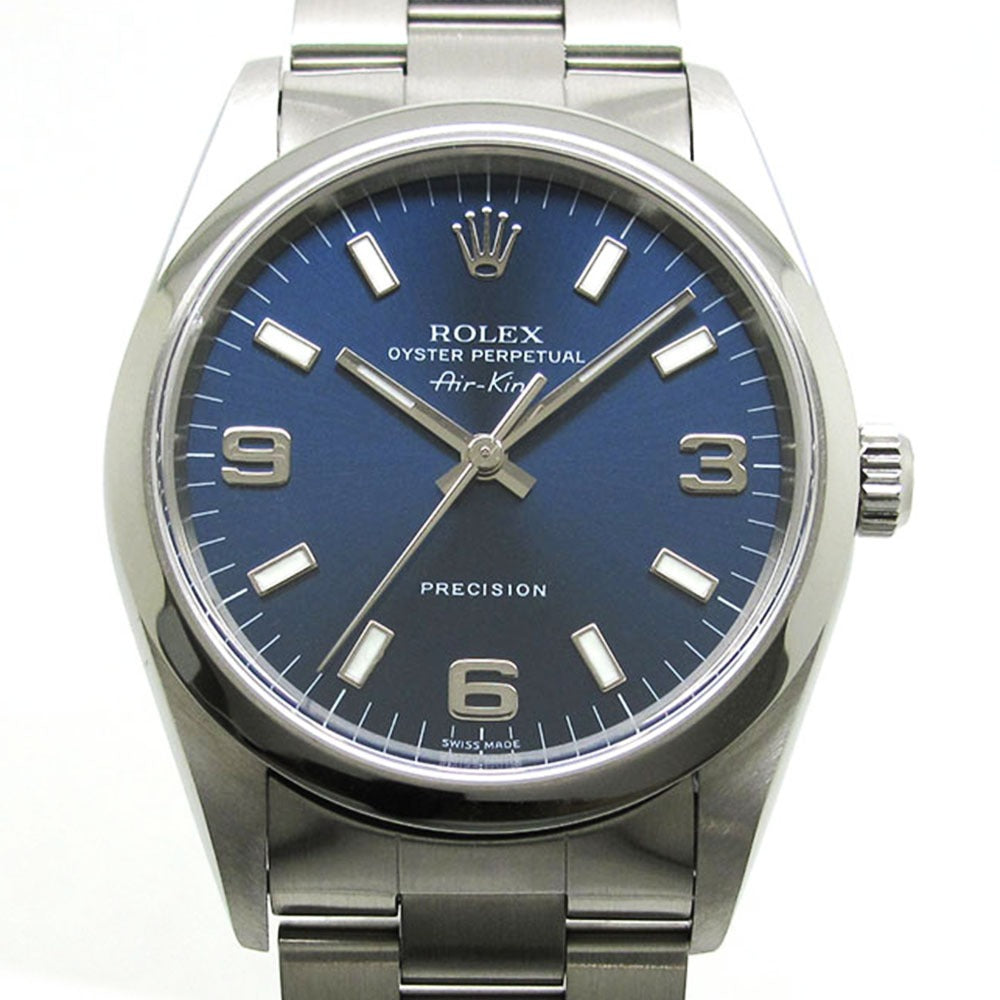 ROLEX ロレックス 腕時計 エアキング Ref.14000 U番 ブルーダイヤル 自動巻き AIR KING