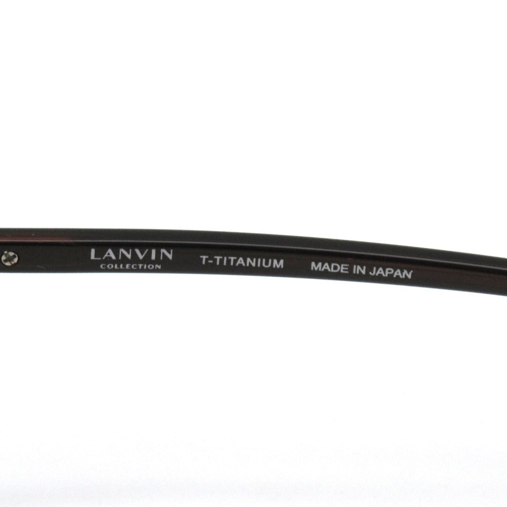 LANVIN ランバン メガネフレーム VLC058J-0793 プラスチック チタン ブラウン ハバナ 50 20 142 日本製 クロス・ケース付き 眼鏡 サングラス アイウェア 未使用品
