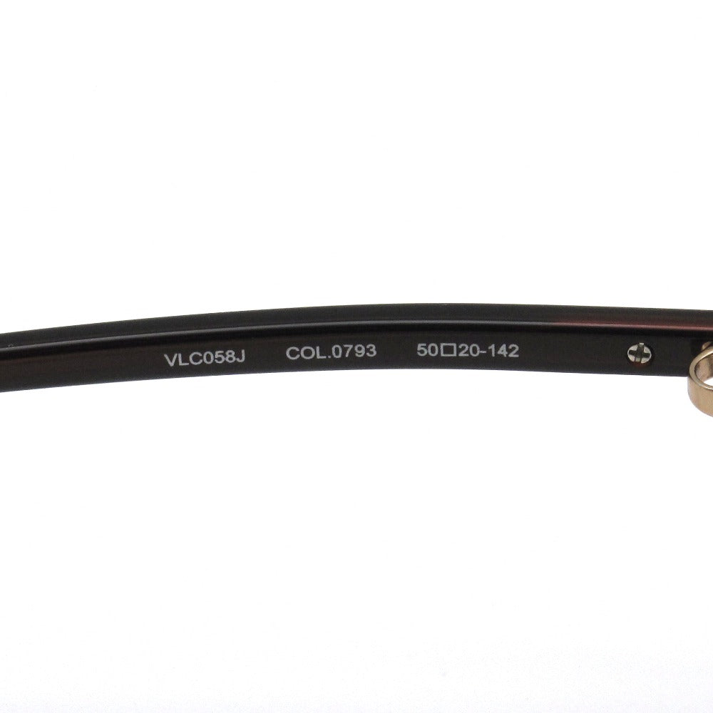 LANVIN ランバン メガネフレーム VLC058J-0793 プラスチック チタン ブラウン ハバナ 50 20 142 日本製 クロス・ケース付き 眼鏡 サングラス アイウェア 未使用品