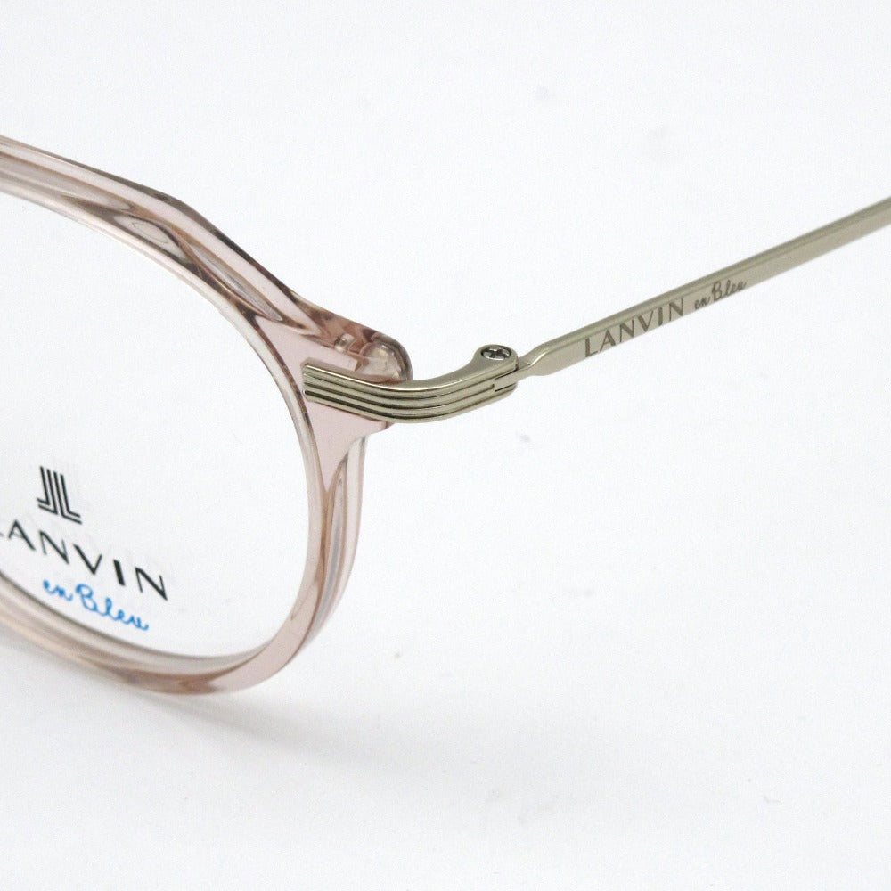 LANVIN en Bleu ランバンオンブルー メガネフレーム VLB001J-03GB クリアピンク 47 21 140 プラスチック メタル クラウンパント 眼鏡 サングラス アイウェア 未使用品