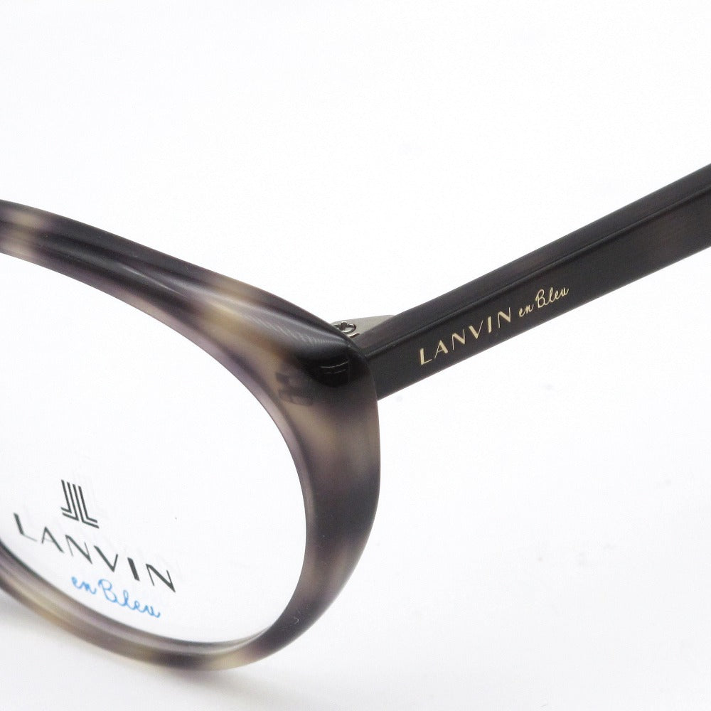LANVIN en Bleu ランバンオンブルー メガネフレーム VLB002J-7UXY シャイニーベージュハバナ 51 19 140 プラスチック キャットアイ 眼鏡 サングラス アイウェア 未使用品