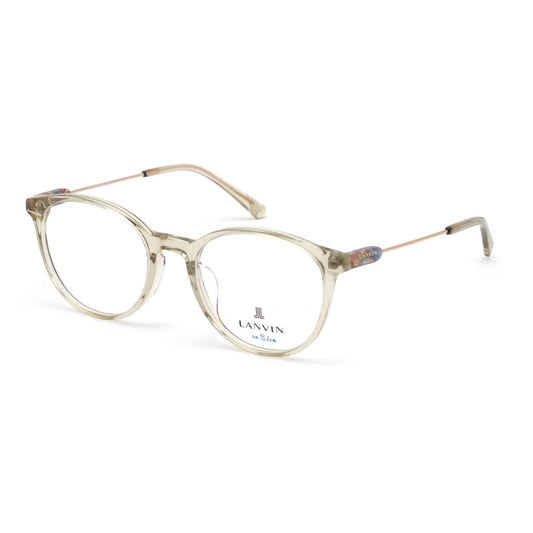 LANVIN en Bleu ランバンオンブルー メガネフレーム VLB003J-07AY シャイニークリアベージュ ローズゴールド 51 20 140 プラスチック メタル ボストン 眼鏡 サングラス アイウェア 未使用品
