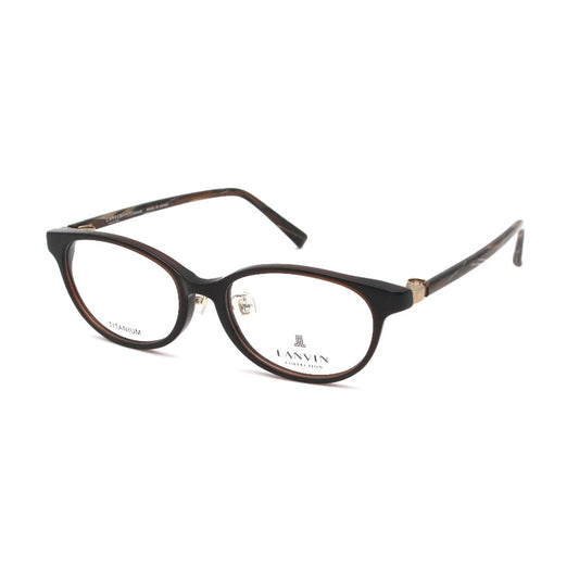 LANVIN ランバン メガネフレーム VLC552J-0958 ブラウン 51 17 138 プラスチック チタン 日本製 クロス・ケース付き 眼鏡 サングラス アイウェア 未使用品
