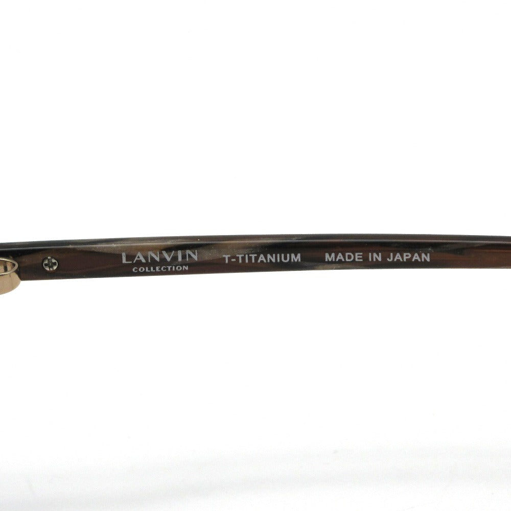 LANVIN ランバン メガネフレーム VLC552J-0958 ブラウン 51 17 138 プラスチック チタン 日本製 クロス・ケース付き 眼鏡 サングラス アイウェア 未使用品