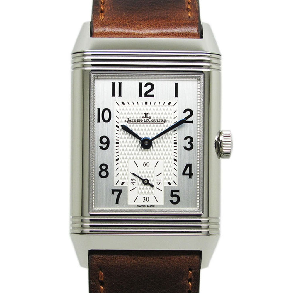 JAEGER LECOULTRE ジャガー・ルクルト 腕時計 レベルソクラシック ミディアムデュオ スモールセコンド Q2458420 手巻き 美品