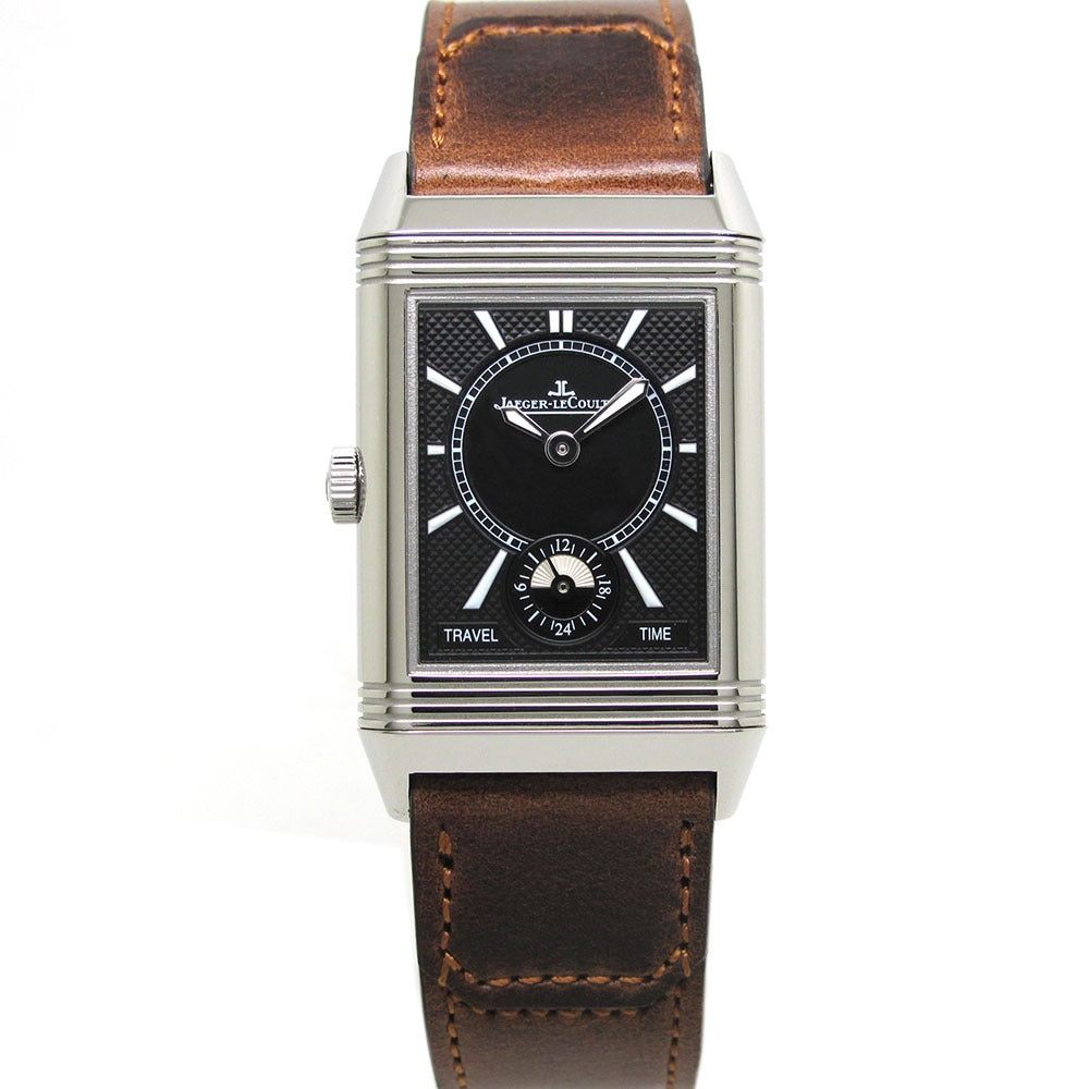 JAEGER LECOULTRE ジャガー・ルクルト 腕時計 レベルソクラシック ミディアムデュオ スモールセコンド Q2458420 手巻き 美品