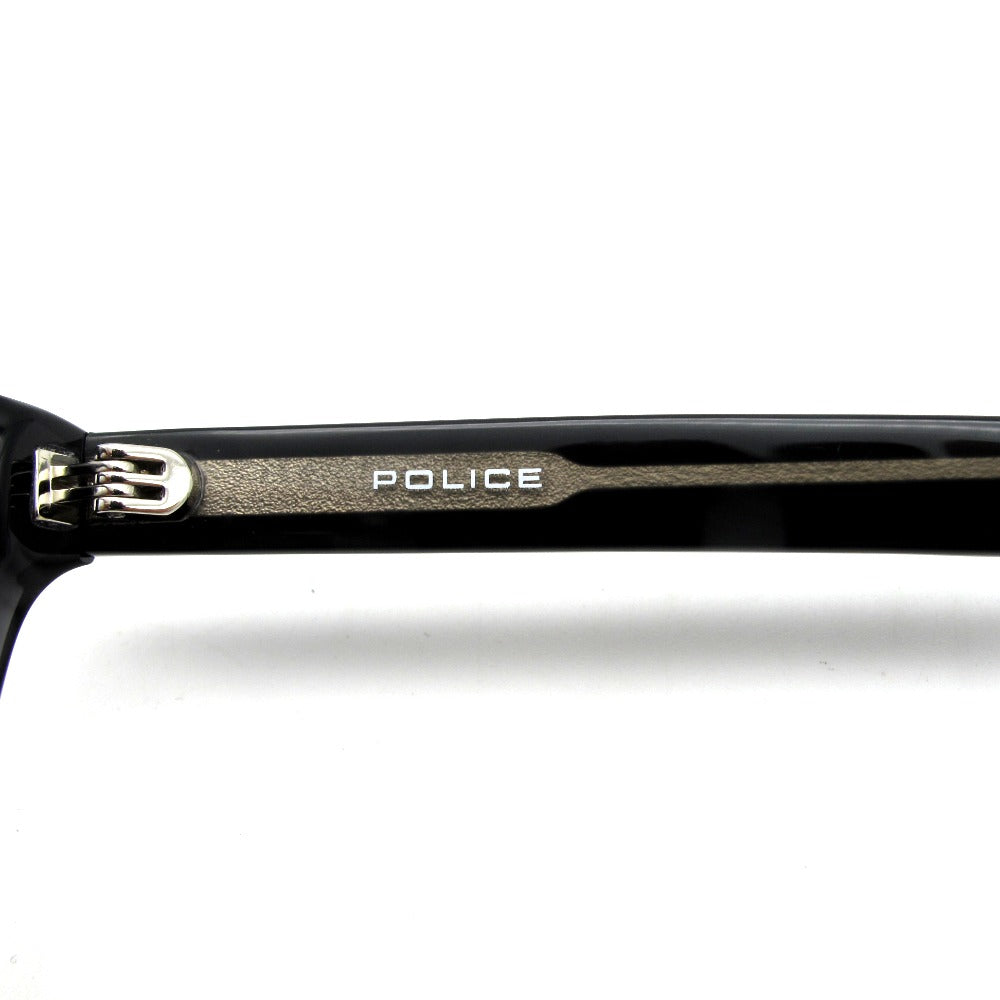 POLICE ポリス サングラス メガネフレーム スクエア フルリム プラスチック クリアグレー 53 17 142 クロス・ケース付き 眼鏡 アイウェア VPLL93J-04AL 未使用品