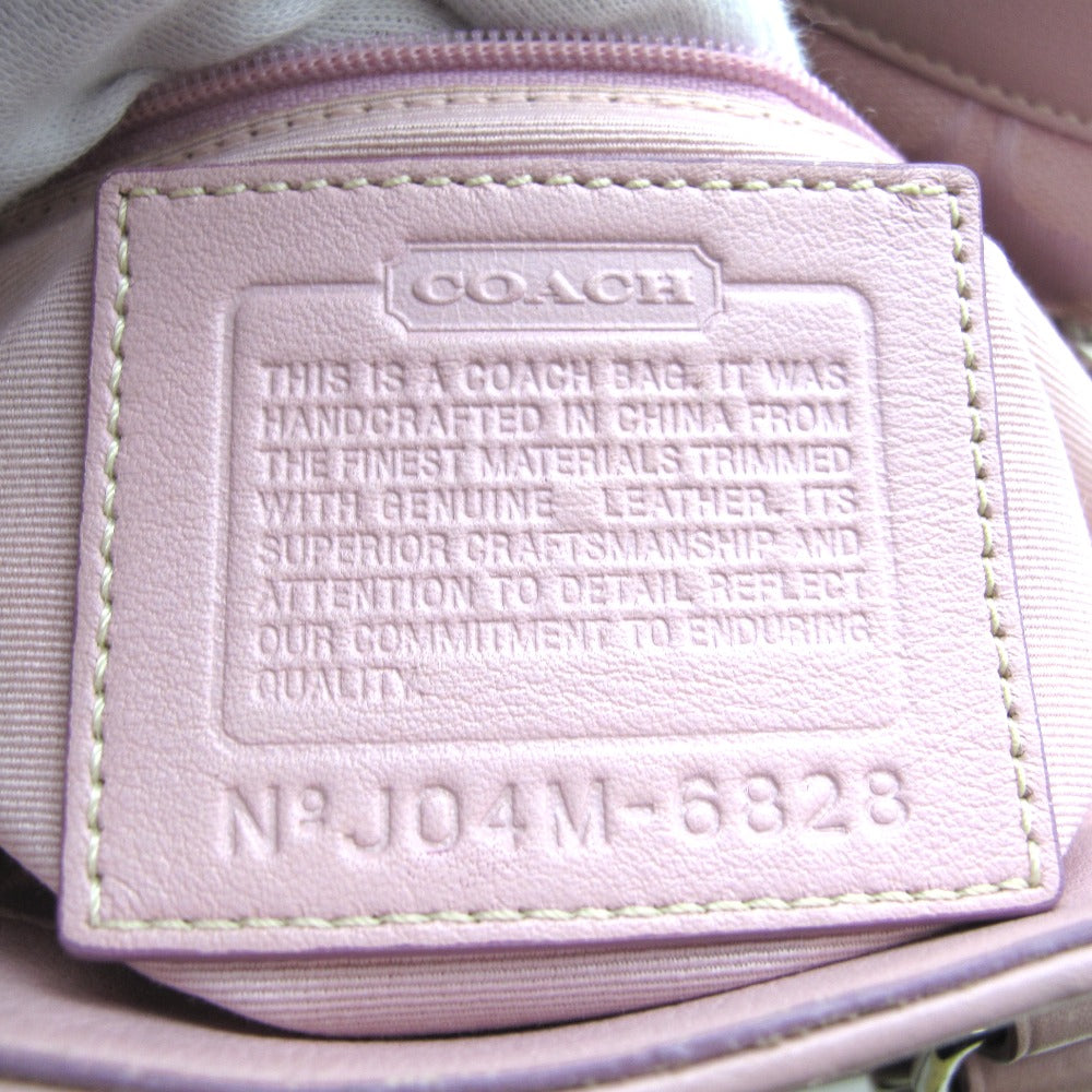 COACH コーチ ハンドバッグ ナイロン レザー シグネチャー