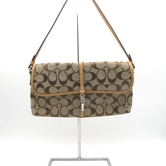 COACH コーチ ハンドバッグ シグネチャー ナイロン ベージュ レディース 6348