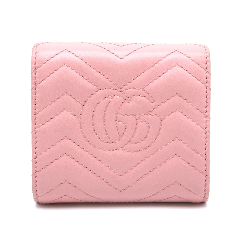 GUCCI グッチ 財布 ggマーモント ピンク カードケース-