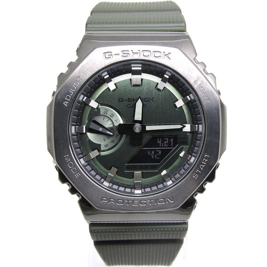 G-SHOCK CASIO ジーショック 腕時計 G-SHOCK GM-2100B-3AJF デジアナ グリーン クォーツ 美品