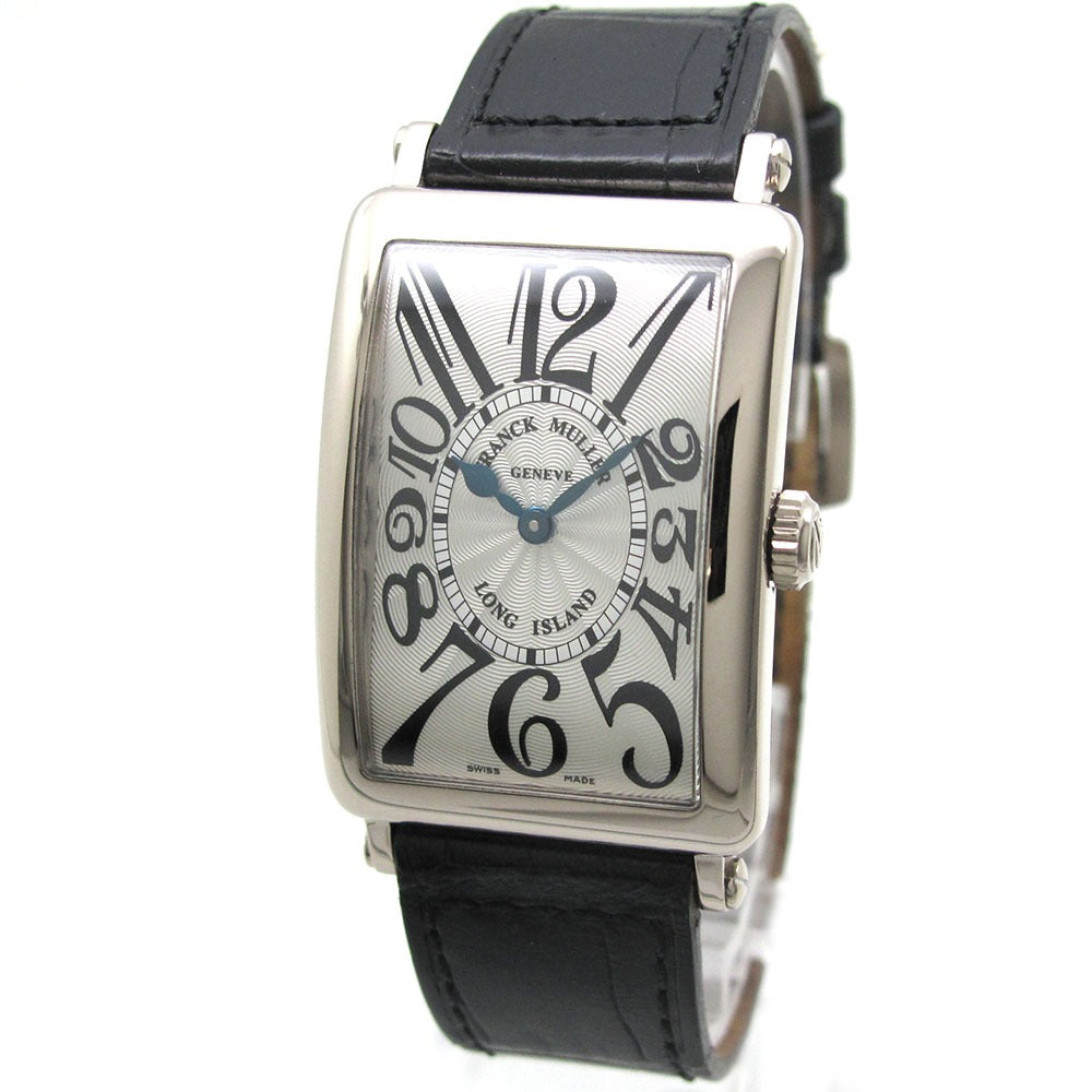 FRANCK MULLER フランクミュラー 腕時計 ロングアイランド 952QZ WG シルバー文字盤 クォーツ 美品