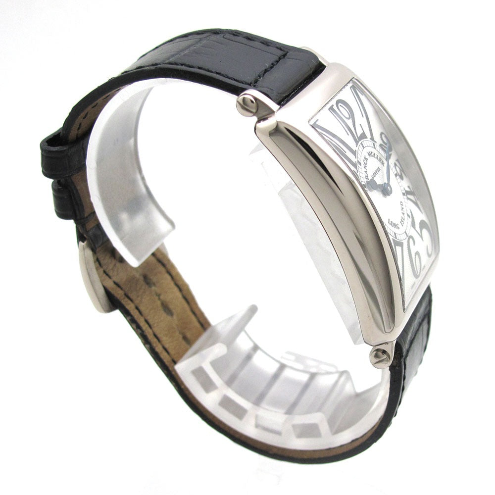 FRANCK MULLER フランクミュラー 腕時計 ロングアイランド 952QZ WG シルバー文字盤 クォーツ 美品