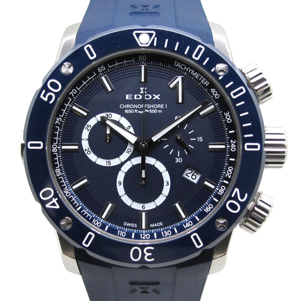 EDOX エドックス 腕時計 クロノオフショア1 クロノグラフ 10221-3BU3-BUIN3 ブルー クォーツ