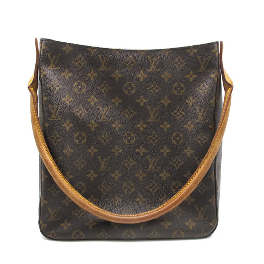 LOUIS VUITTON ルイ・ヴィトン ルーピングGM モノグラム M51145 ショルダーバッグ ワンショルダー 肩掛け PVC レザー ブラウン レディース