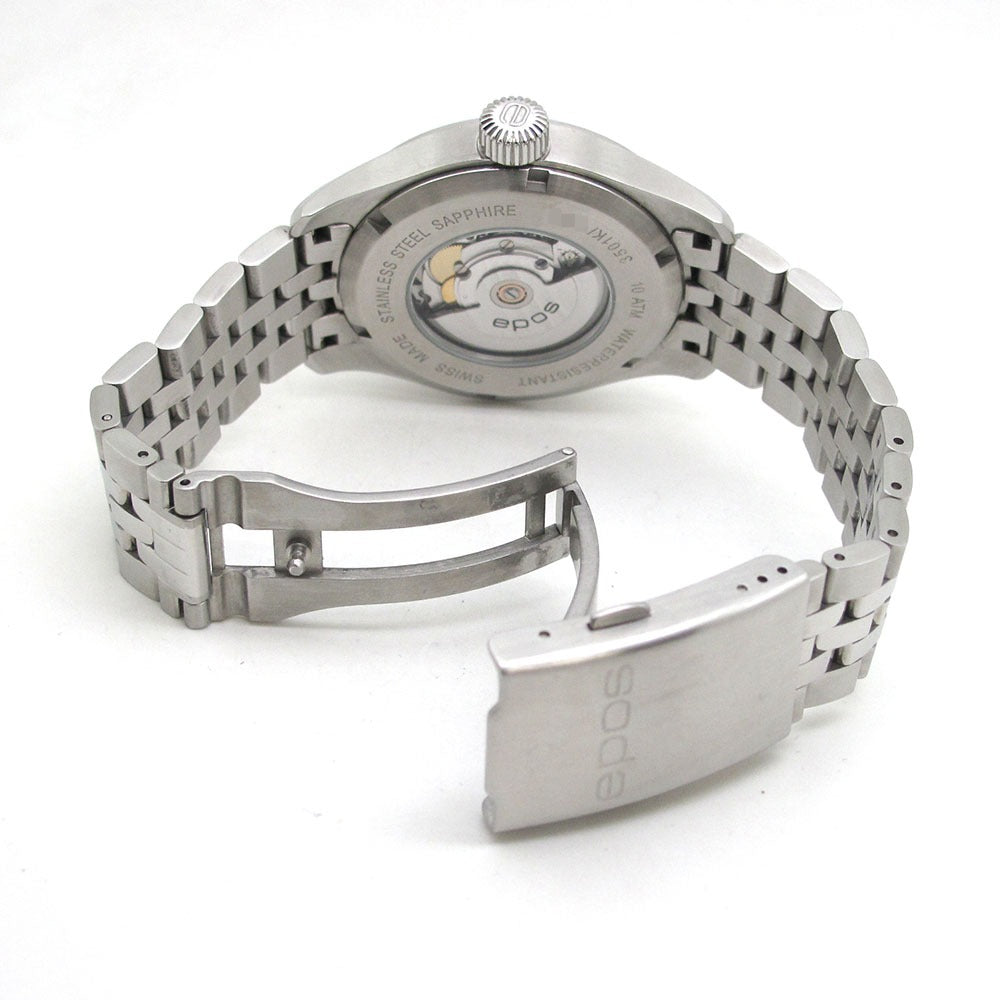 EPOS エポス 腕時計 パッション デイデイト 3501BKM 黒文字盤 自動巻き 美品