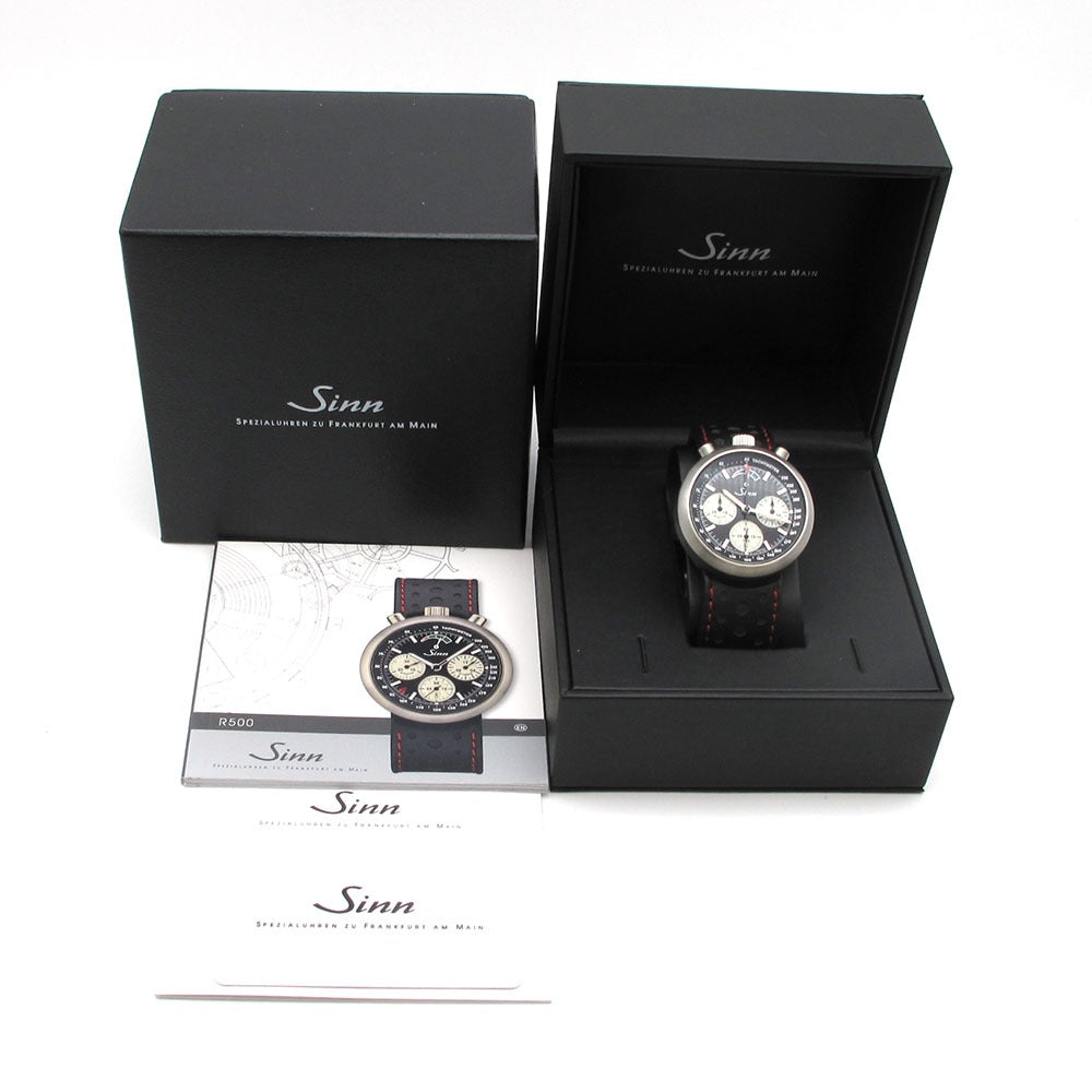 Sinn ジン 腕時計 R500 ドライバー ナビゲーション クロノグラフ 世界限定300本 高強度チタン 自動巻き 美品