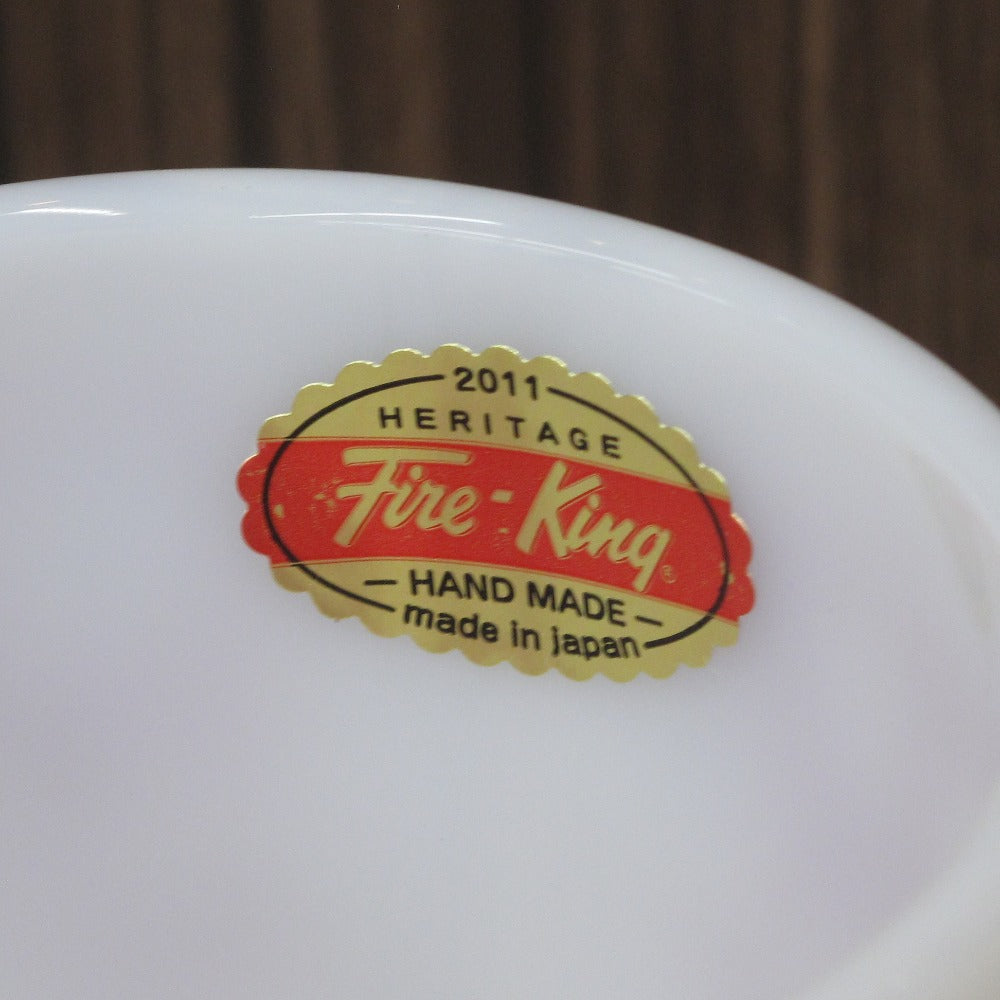 Fire-King ファイヤーキング マグカップ ジャパン スタッキングマグ ドット 水玉 レッド 食器 雑貨 コレクション 箱付き FK0912 未使用品