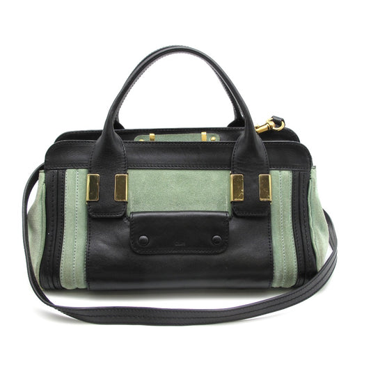 Chloe クロエ ハンドバッグ リトル アリス ALICE 2WAY ショルダーバッグ ミニボストン レザー スエード グリーン ブラック